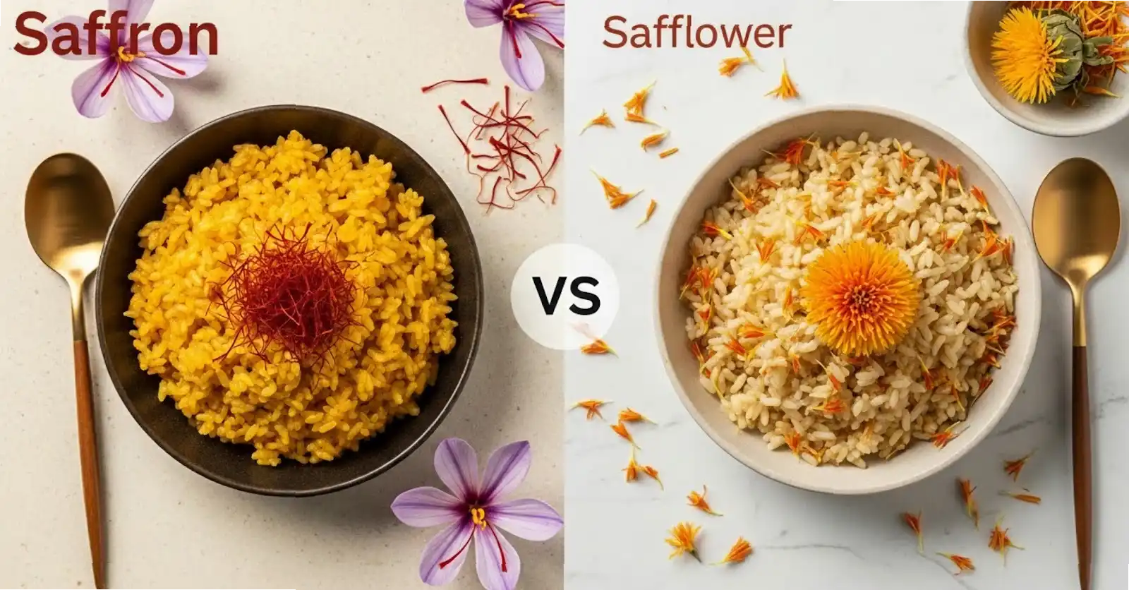 saffron vs safflower in cooking